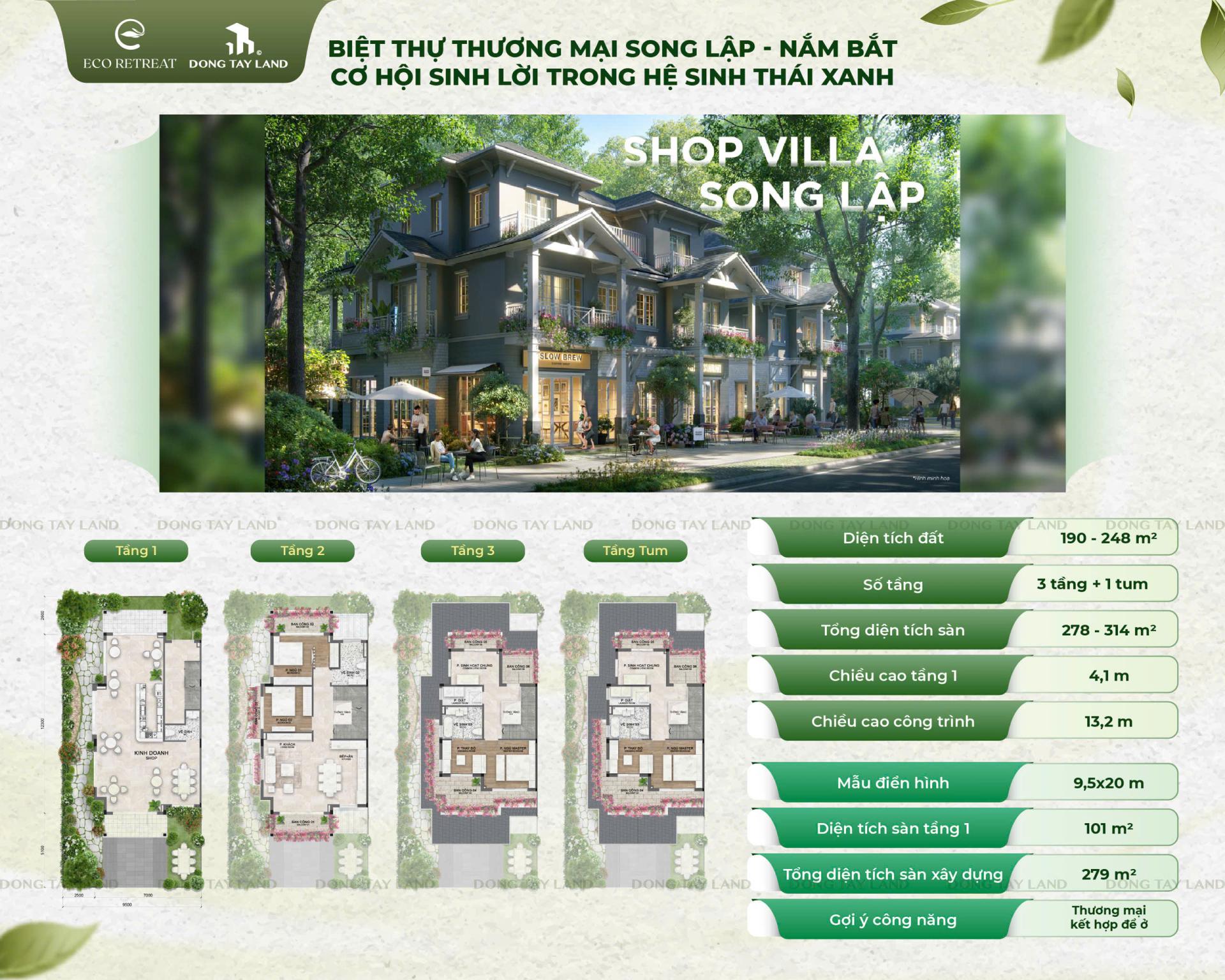 Shop Villa Song lập Eco Retreat